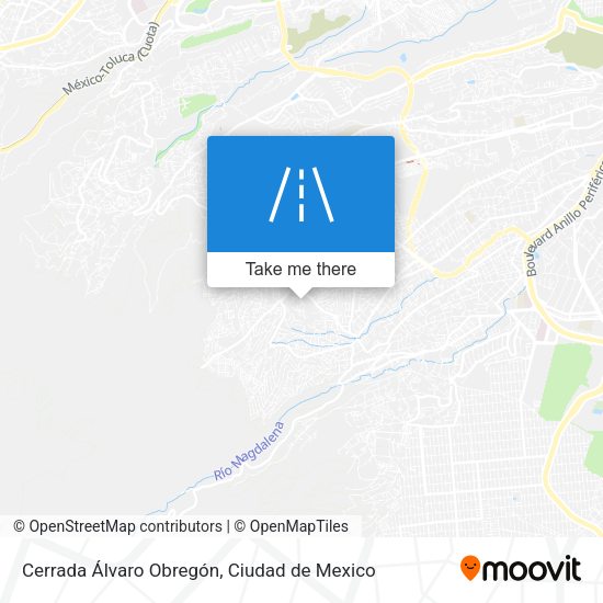 Mapa de Cerrada Álvaro Obregón