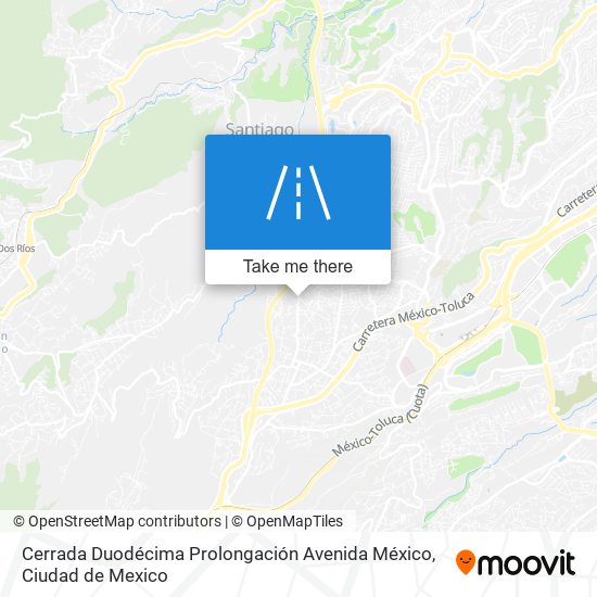 Cerrada Duodécima Prolongación Avenida México map