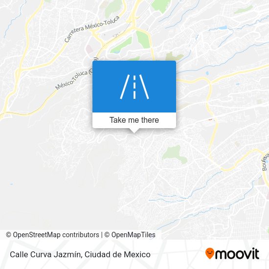 Calle Curva Jazmín map