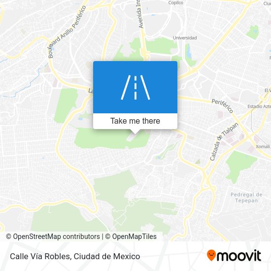 Mapa de Calle Vía Robles