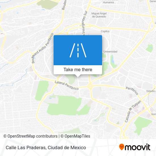 Calle Las Praderas map