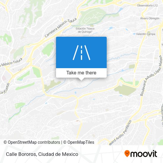 Calle Bororos map