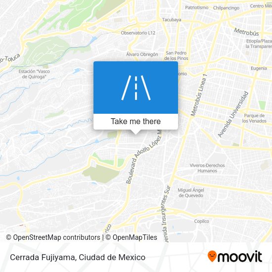 Cerrada Fujiyama map