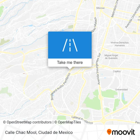 Calle Chac Mool map