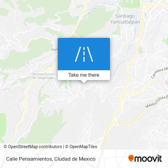Mapa de Calle Pensamientos