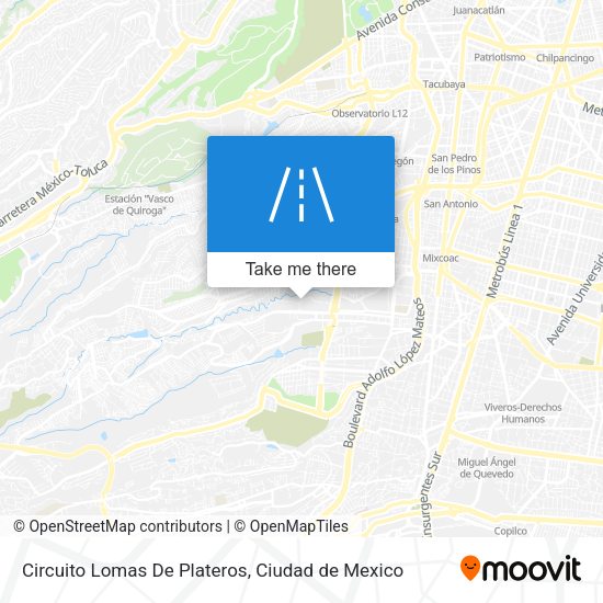 Circuito Lomas De Plateros map