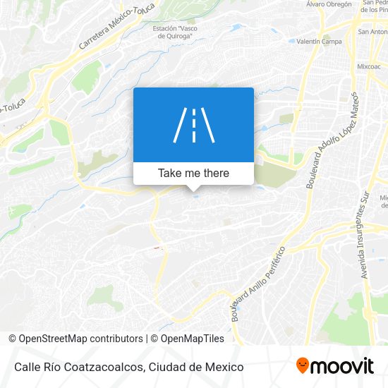 Calle Río Coatzacoalcos map