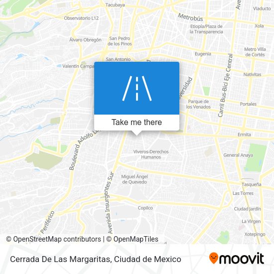 Cerrada De Las Margaritas map