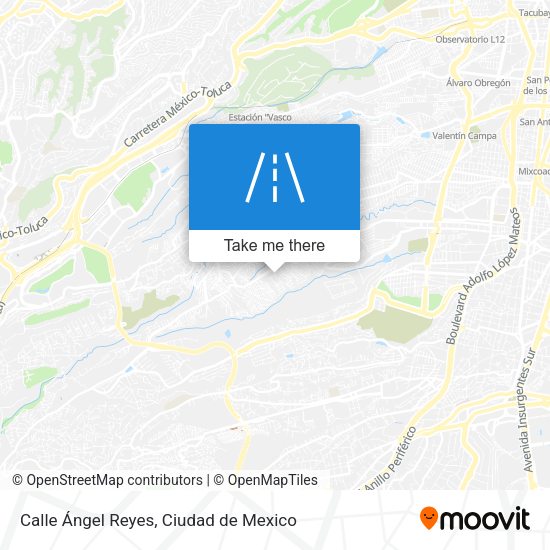 Mapa de Calle Ángel Reyes