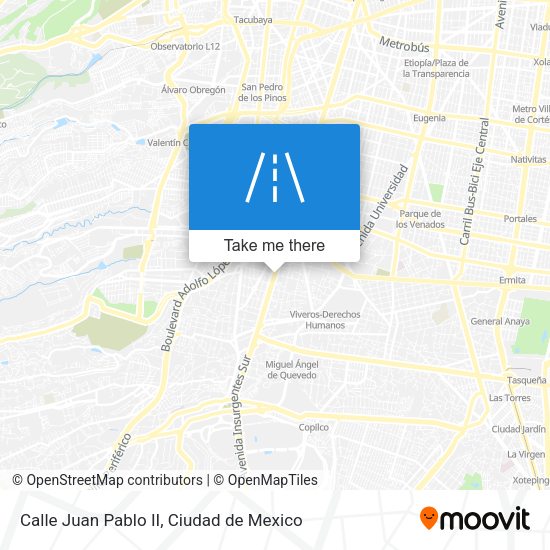 Mapa de Calle Juan Pablo II