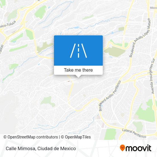 Mapa de Calle Mimosa
