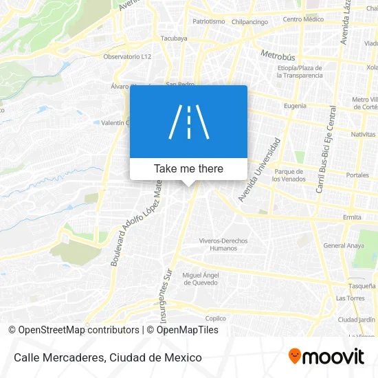 Mapa de Calle Mercaderes