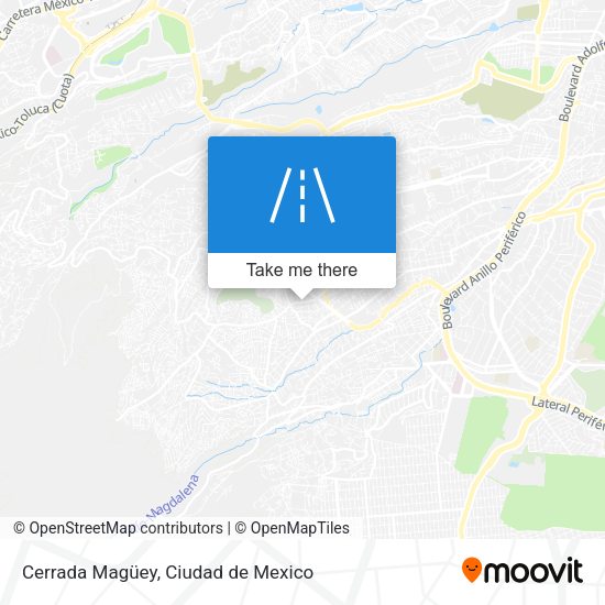 Cerrada Magüey map