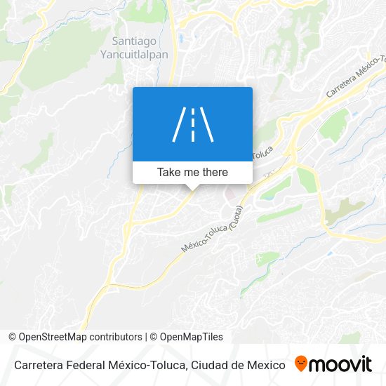 Carretera Federal México-Toluca map