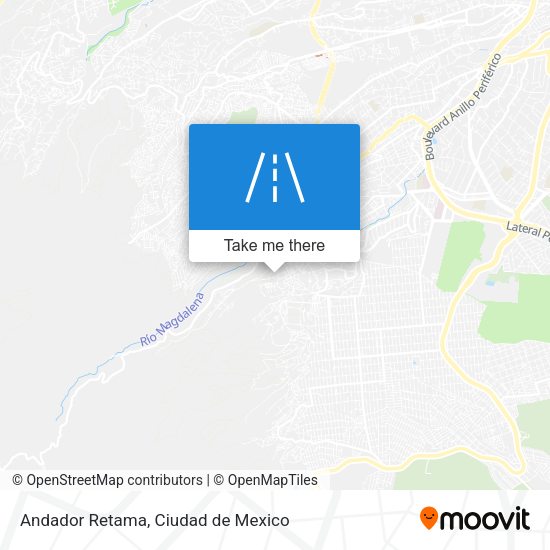 Andador Retama map