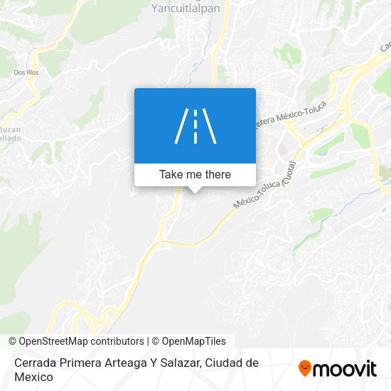 Mapa de Cerrada Primera Arteaga Y Salazar