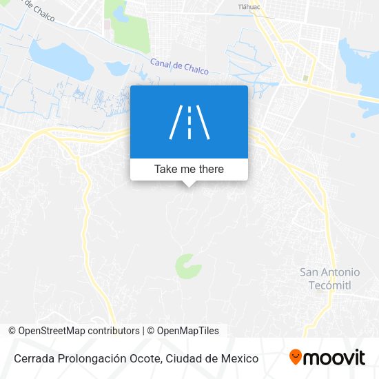 Cerrada Prolongación Ocote map