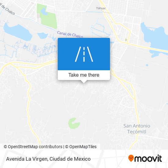 Avenida La Virgen map