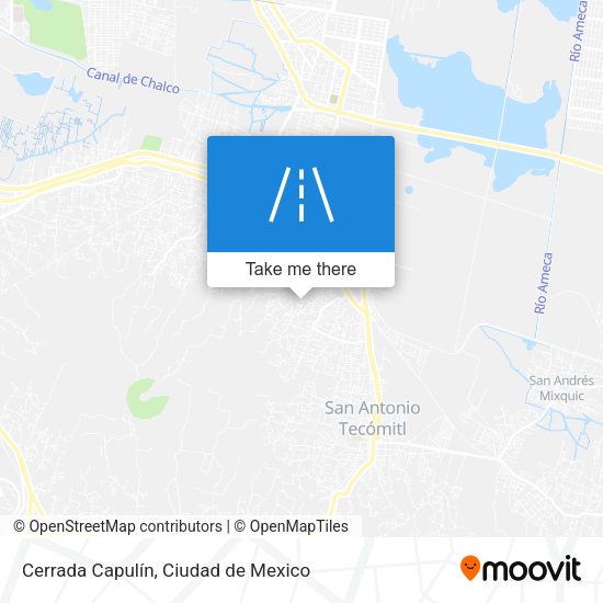Cerrada Capulín map