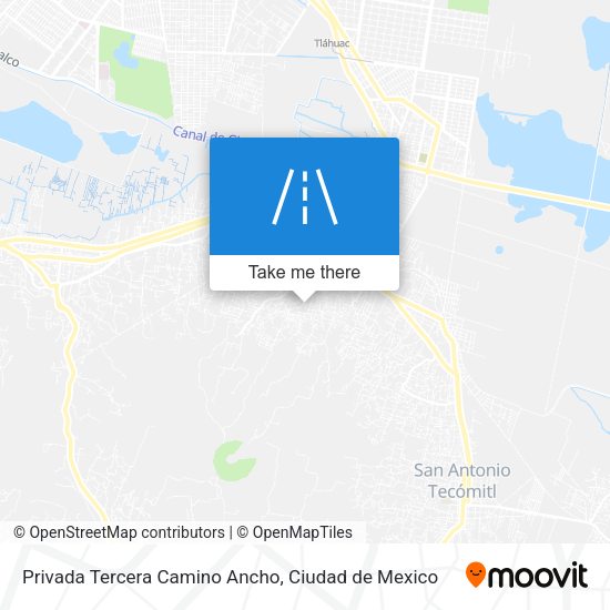 Privada Tercera Camino Ancho map