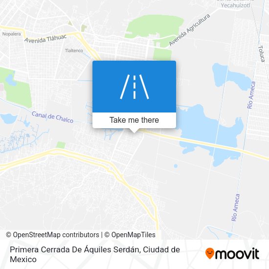 Mapa de Primera Cerrada De Áquiles Serdán