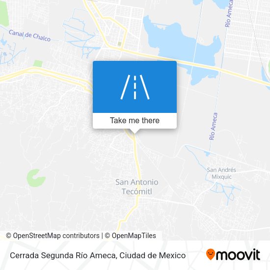Cerrada Segunda Río Ameca map