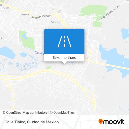 Calle Tláloc map