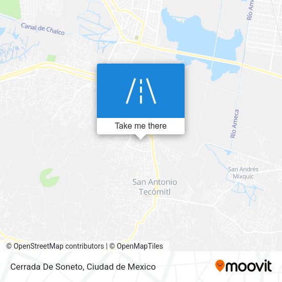 Mapa de Cerrada De Soneto