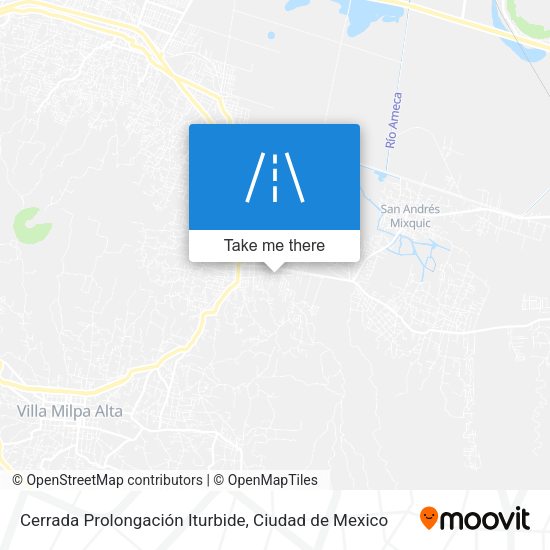 Cerrada Prolongación Iturbide map