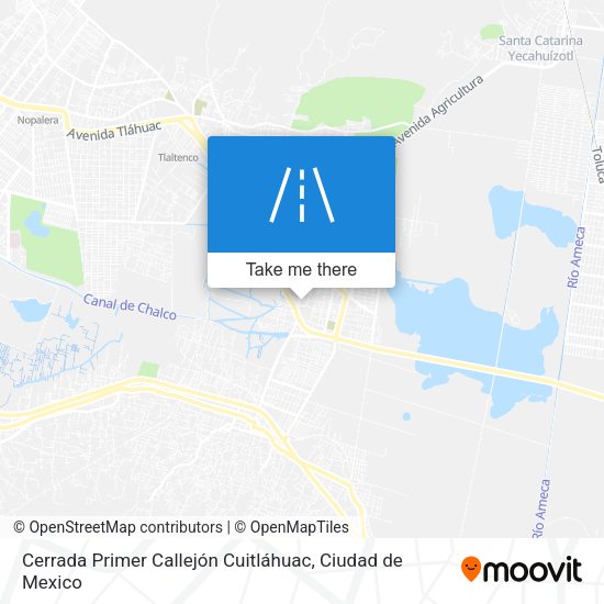 Mapa de Cerrada Primer Callejón Cuitláhuac