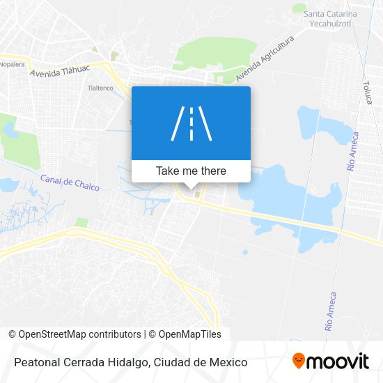 Peatonal Cerrada Hidalgo map