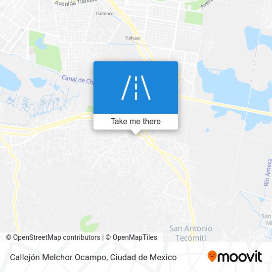 Callejón Melchor Ocampo map