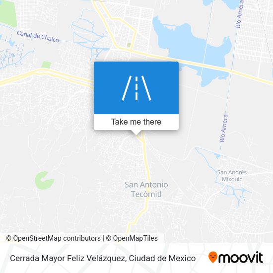 Mapa de Cerrada Mayor Feliz Velázquez