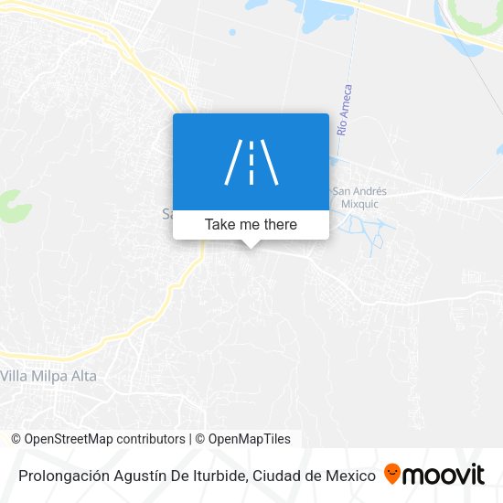 Mapa de Prolongación Agustín De Iturbide