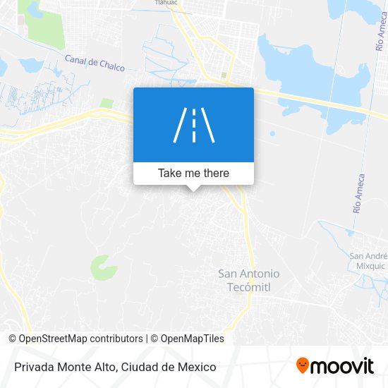 Privada Monte Alto map