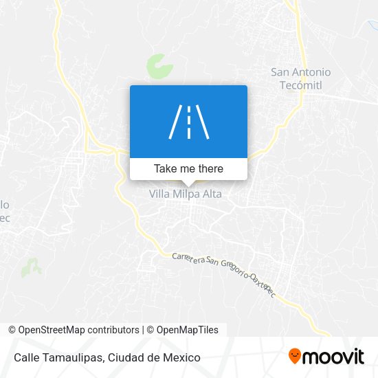 Calle Tamaulipas map