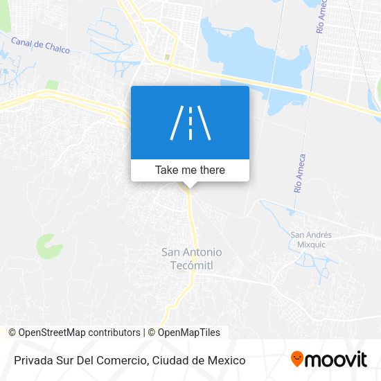 Privada Sur Del Comercio map