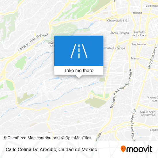 Mapa de Calle Colina De Arecibo