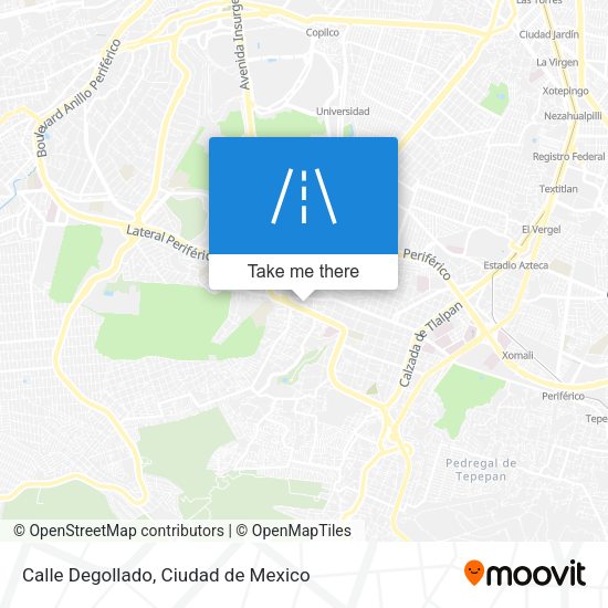 Calle Degollado map