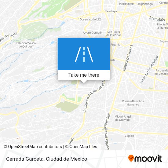 Cerrada Garceta map