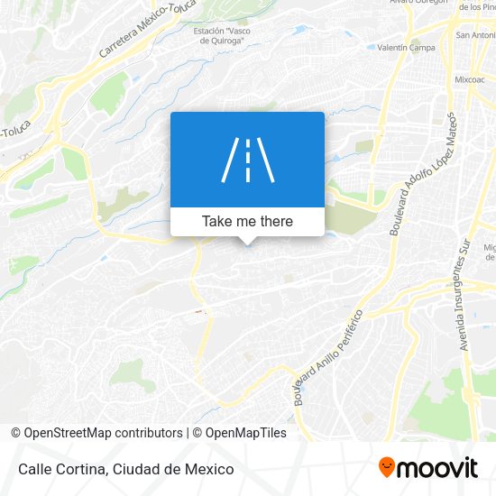 Calle Cortina map