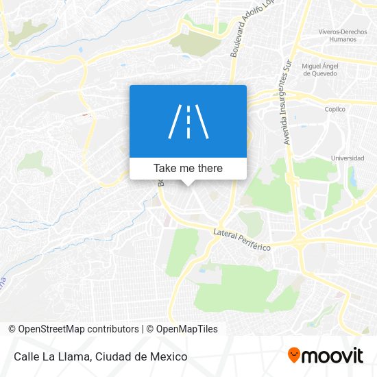 Calle La Llama map