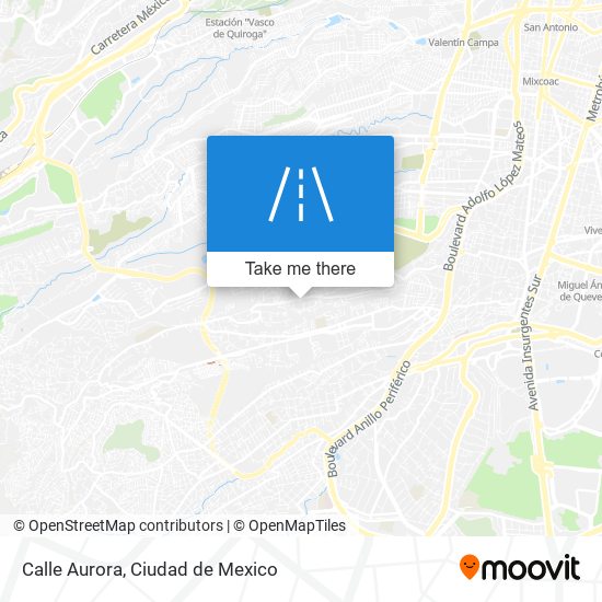 Calle Aurora map