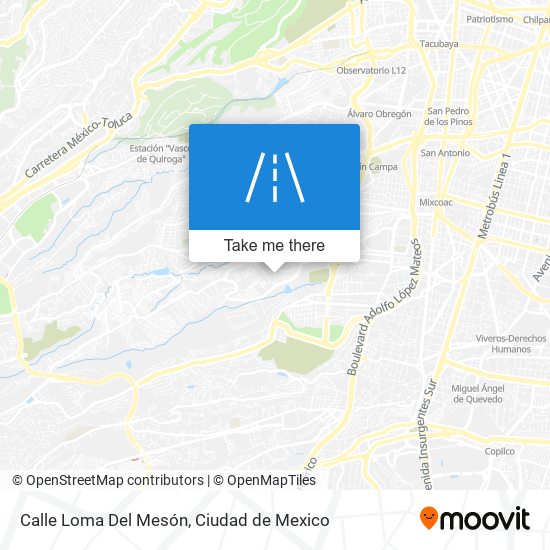 Calle Loma Del Mesón map