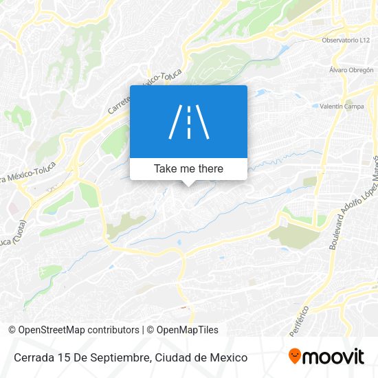 Cerrada 15 De Septiembre map