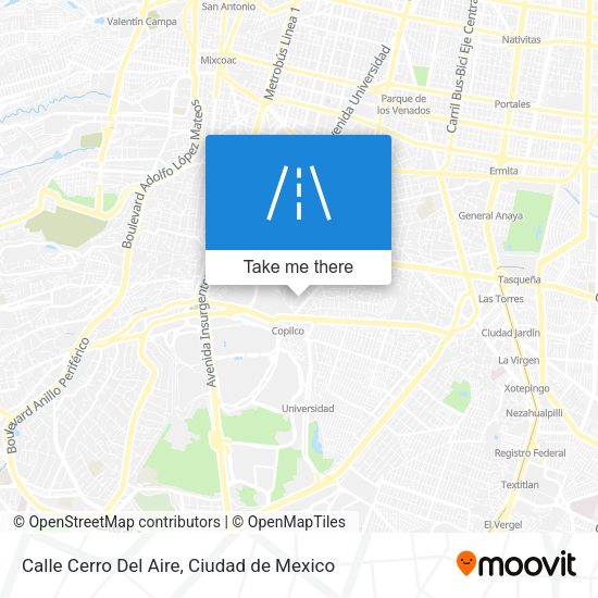 Calle Cerro Del Aire map