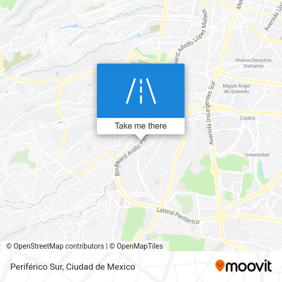 Periférico Sur map