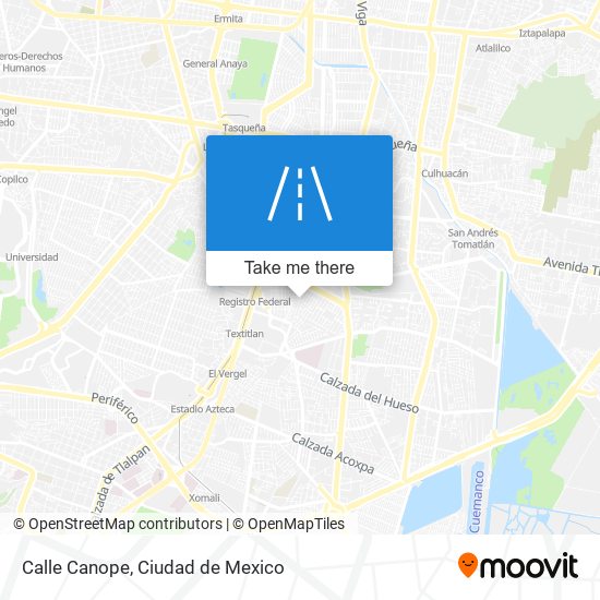 Calle Canope map