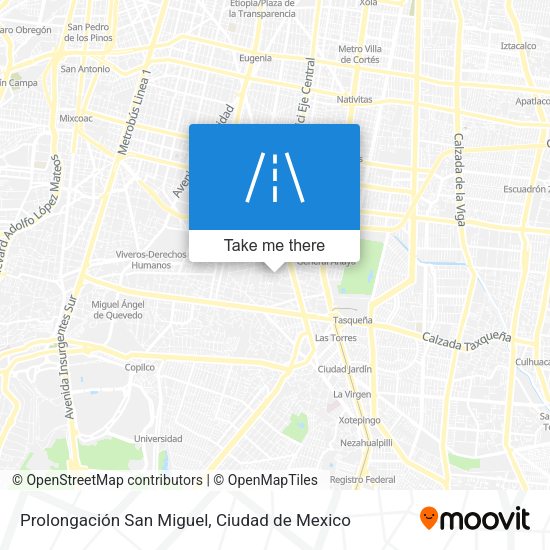 Prolongación San Miguel map