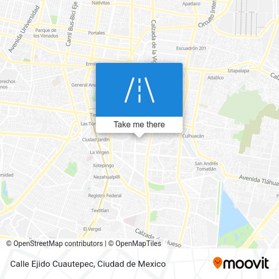 Mapa de Calle Ejido Cuautepec